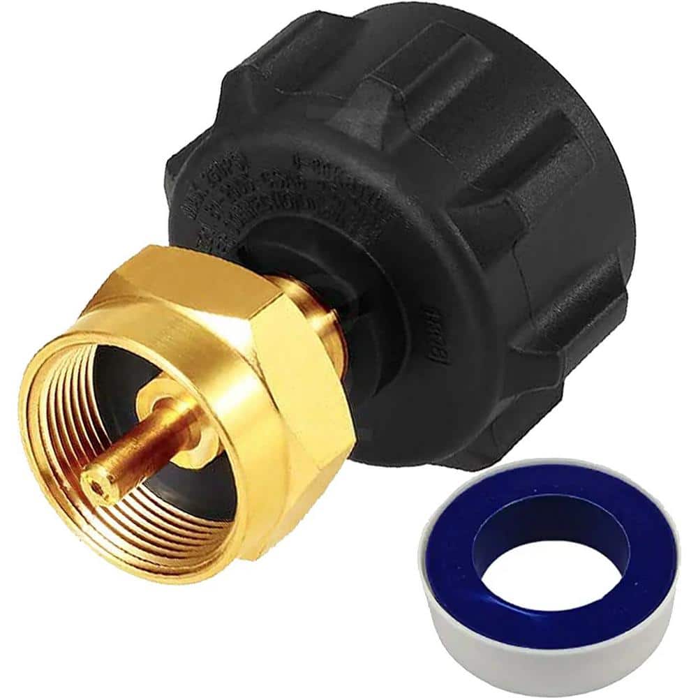 Propane Tank Refill Propane Adapter, Propane Grill, Fills 1 lb Bottle Type1  Propane Cylinder from 20lb Tank, Solid Brass B08W297SMZ - The Home Depot