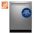 24 in. Fingerprint Resistant Stainless Steel Front Control Built-In Tall Tub Dishwasher w/ 3rd Rack, Bottle Jets, 45 dBA