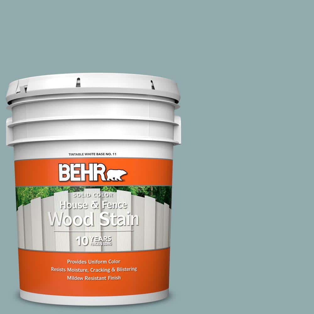 5 gal. #HDC-CL-25 Oceanus Solid Color House and Fence Exterior Wood Stain