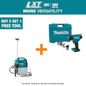 18V LXT Lithium-Ion Cordless 1.3 Gallon Sprayer (Tool Only) with 18V LXT Lithium-Ion Cordless Heat Gun (Tool Only)