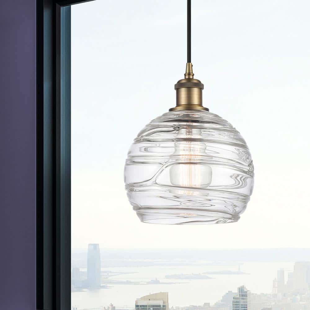 Ballston Mini Globe 10" Brass & Glass Indoor/Outdoor Pendant Light