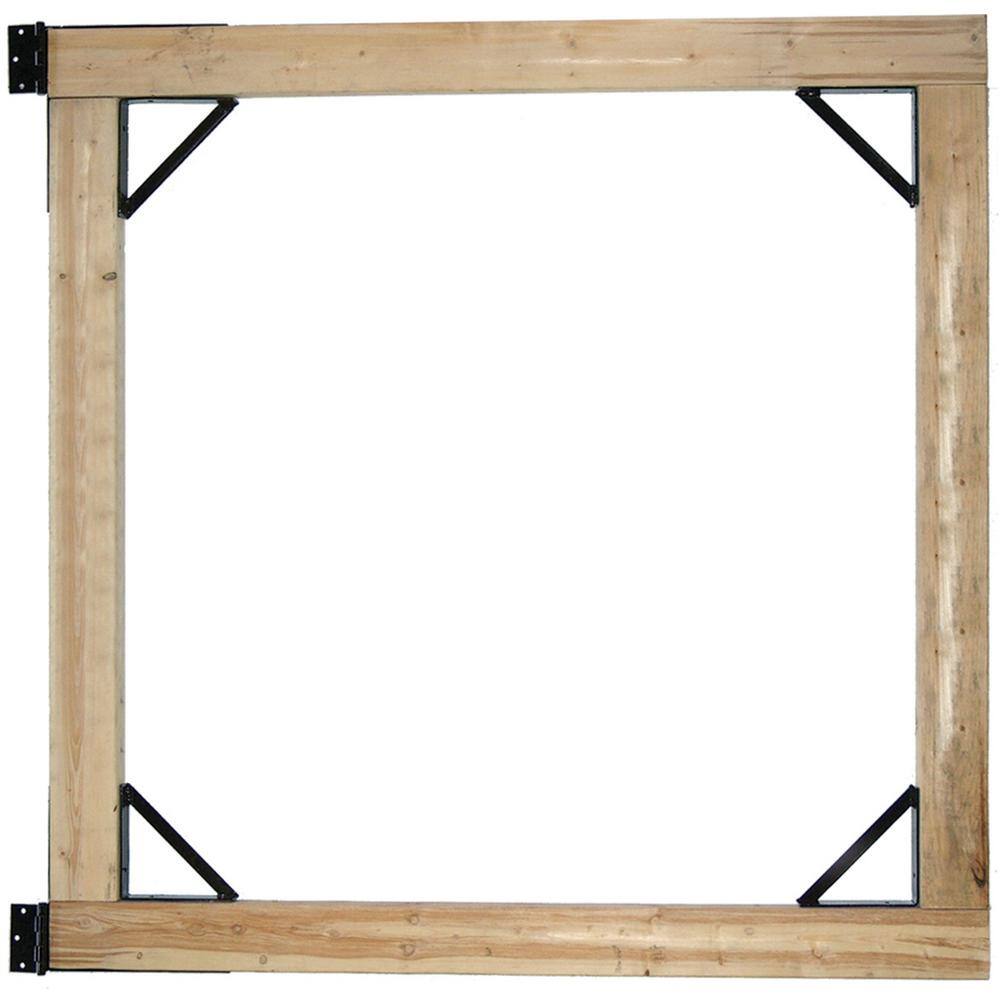 Heavy-Duty Black Steel Gate Hardware Kit