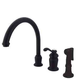 Templeton Single-Handle Standard Kitchen Faucet with Side Sprayer in Oil Rubbed Bronze