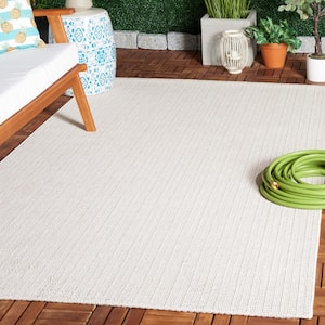 Sisal All-Weather Ivory 8 ft. x 10 ft. Solid Woven Indoor/Outdoor Area Rug