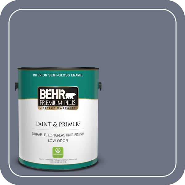 BEHR PREMIUM PLUS 1 gal. #MQ5-11 Encore Semi-Gloss Enamel Low Odor Interior Paint & Primer