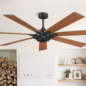 Liew 72 in. Indoor/Outdoor Aged Copper Industrial Reversible Blades Ceiling Fan with Remote Control