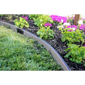 1 in. Series 16 ft. Weathered Wood Composite Curved Landscape Edging Kit