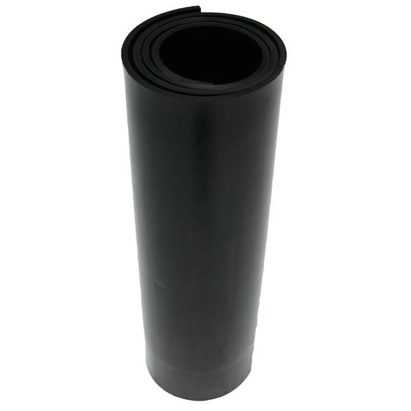 Rubber-Cal 0.032 in. T x 36 in. W x 24 in. L Neoprene Sheet 80A Durometer Smooth Finish No Backing in Black