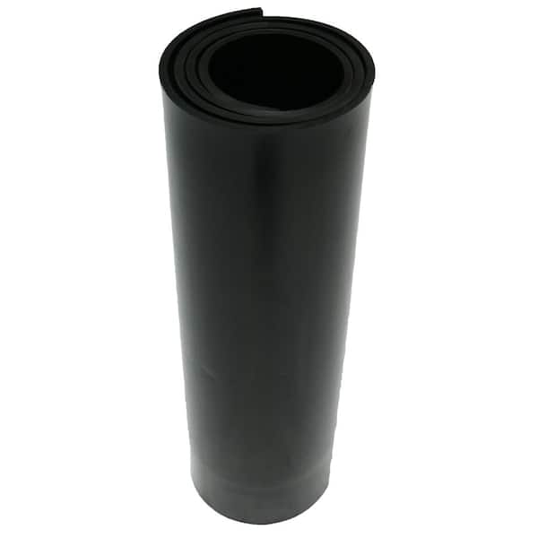 Rubber Cal 0.125 in. T x 36 in. W x 36 in. L Neoprene Sheet 80A Durometer Smooth Finish No Backing Black