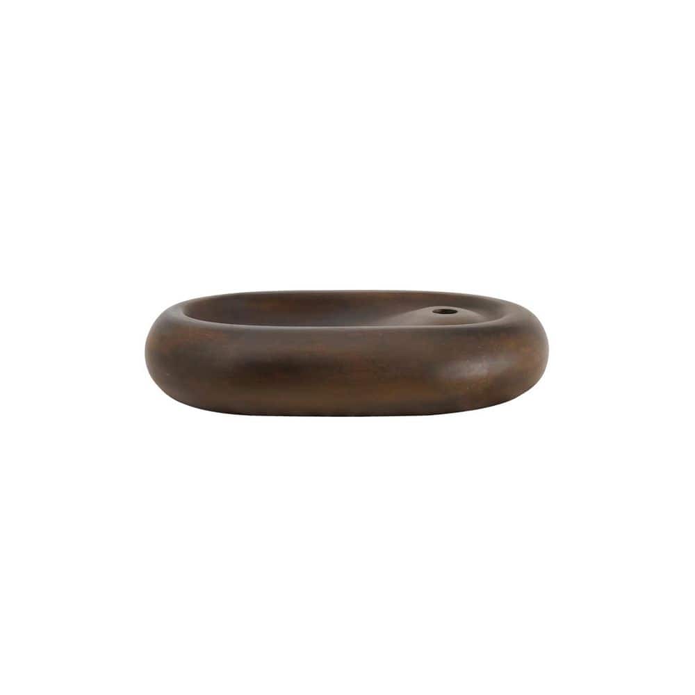 Maia 23.50 in Vessel Bathroom Sink in Vintage Brown price history on PriceWatchPro