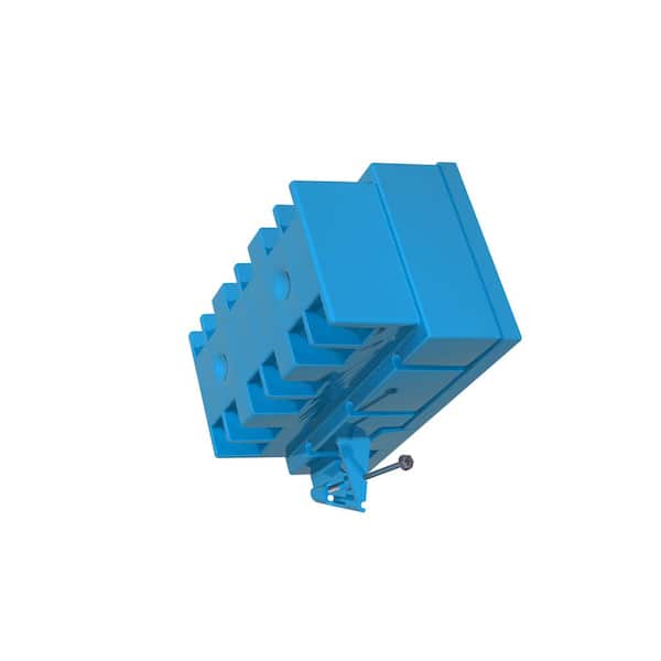 Blue In. Carlon BH353A PVC 3 Gang Switch Outlet Box 53.0 Cu 