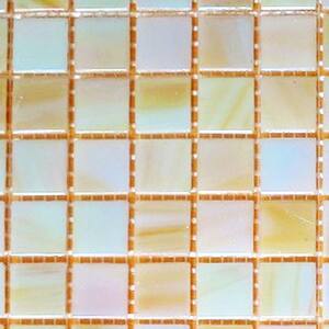 Pearly Iridescent 12 in. x 12 in. x 4 mm Glass Mosaic Tile DIY Kit (10 sq. ft./case)