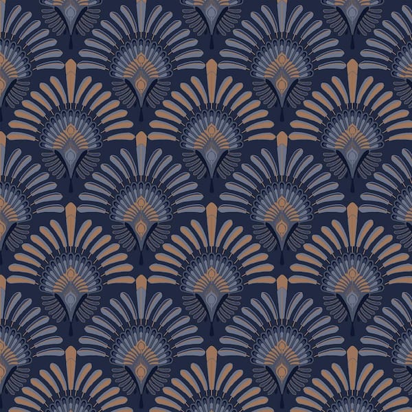 Transform Peacock Brown Peel & Stick Wallpaper