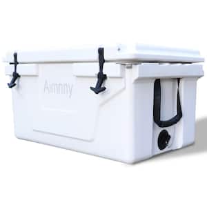 65 qt. White Outdoor Camping Picnic Fishing Portable Cooler Portable Insulated Camping Cooler Box
