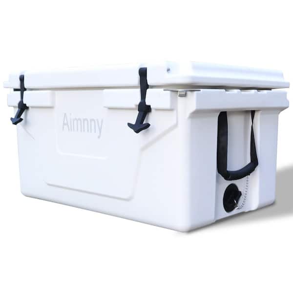 Unbranded 65 qt. White Outdoor Camping Picnic Fishing Portable Cooler Portable Insulated Camping Cooler Box