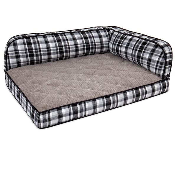 Spencer Plaid Sadie 38 x 29 Orthopedic Sofa Dog Bed