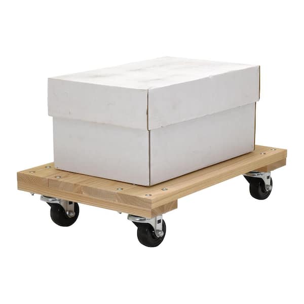 24 in. x 16 in. 1000 lb. Capacity Solid Deck Hardwood Dolly with Carpet