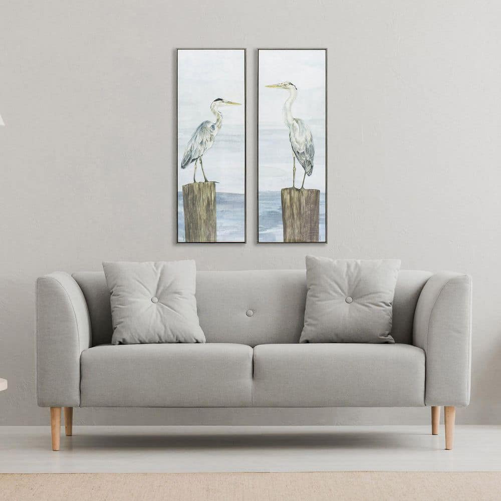 2 Piece Framed Canvas Transfer Coastal Art Print 36 in. x 13 in. price history on PriceWatchPro