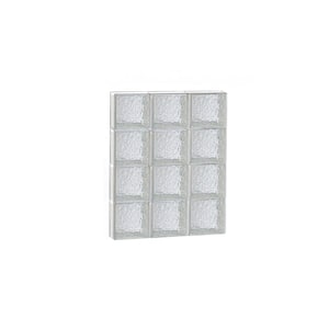 22.5 in. x 30 in. x 3.125 in. Metric Series Savona Pattern Frameless Non-Vented Glass Block Window