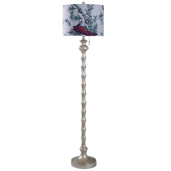 StyleCraft Imperial Silver 65 in. Imperial Silver Floor Lamp