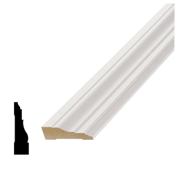 Alexandria Moulding WM 366 5/8 in. x 2-1/4 in. Primed Fiberboard Colonial Casing