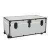 Seward Trunks Seward Rover 32 in. x 13.25 in. x 17.75 in. Trunk with Wheels and 1-Carry Handle, Alloy SWD9100-08