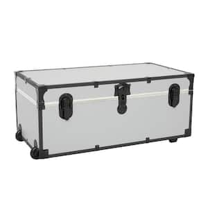 Seward Rover 32 in. x 13.25 in. x 17.75 in. Trunk with Wheels and 1-Carry Handle, Alloy