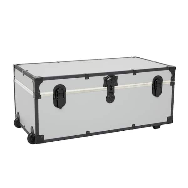 Seward Trunks Seward Rover 32 in. x 13.25 in. x 17.75 in. Trunk with Wheels and 1-Carry Handle, Alloy