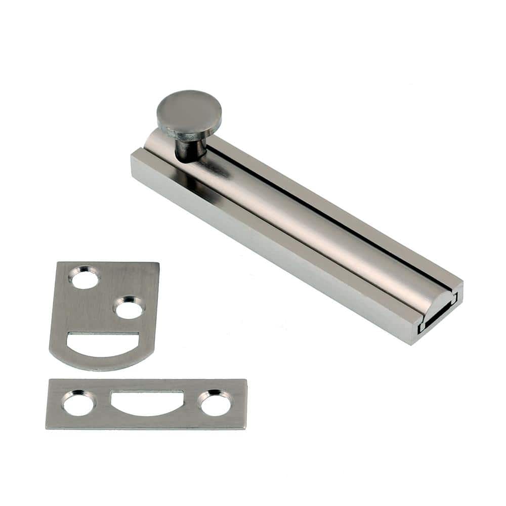 3 in. Solid Brass Satin Nickel Surface Bolt price history on PriceWatchPro