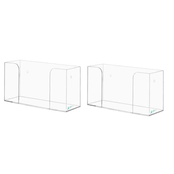 Single Box Capacity Acrylic Classic Glove Dispenser (2-Pack)
