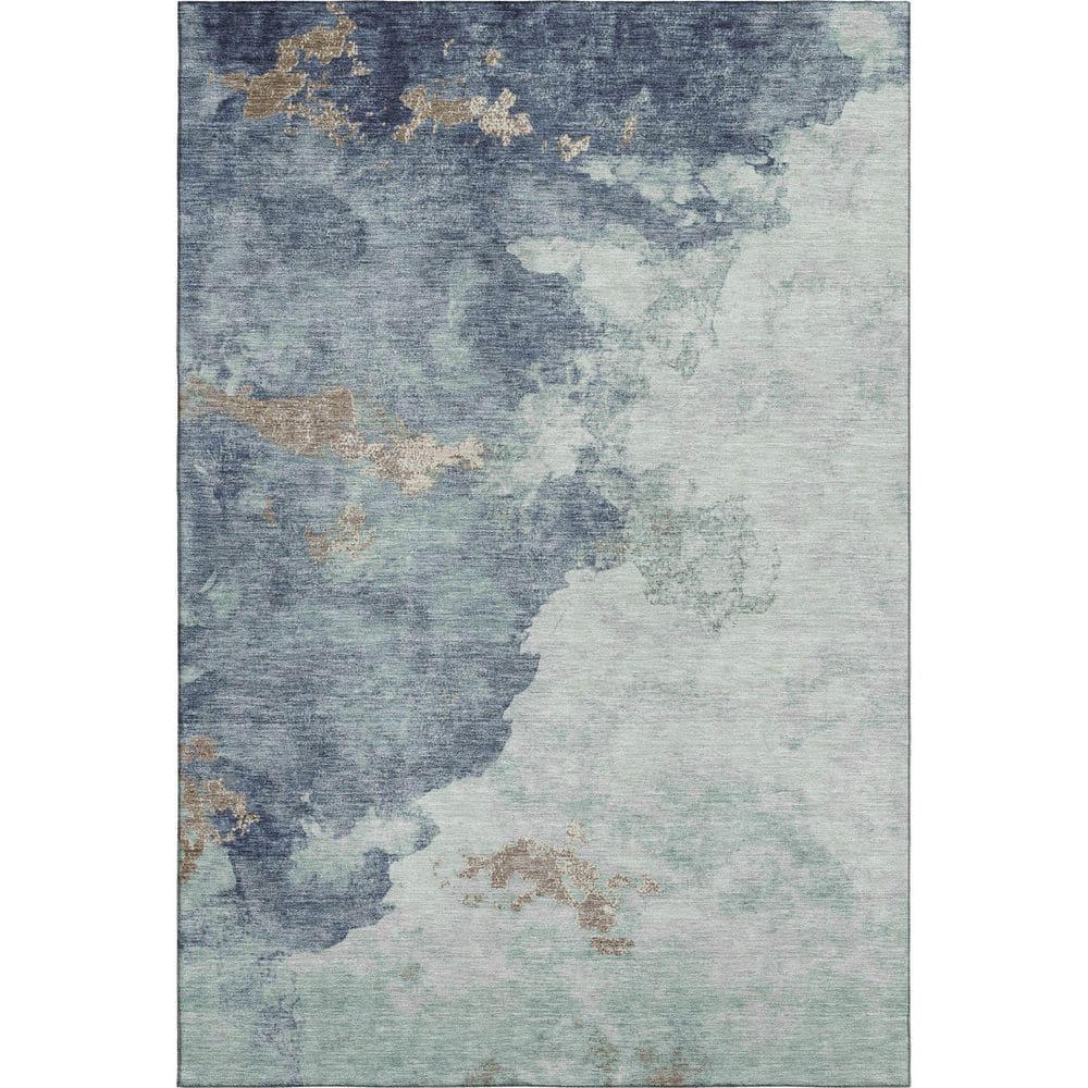 Mayfield Premium Machine Washable Abstract AMF2108 Seafoam 10 ft. x 14 ft. Area Rug price history on PriceWatchPro