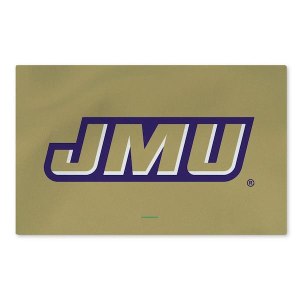 James Madison Dukes NCAA Logo Washable Rug 36 in. x 62 in. Area Rug