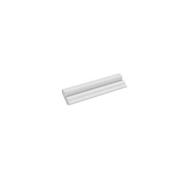 Bedford Shaker 96 in. W x 3.5 in. H x 2.5 in. D Royal Crown Molding Assembled Wall in Painted White