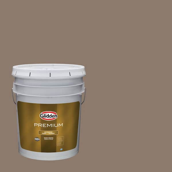 Glidden Premium 5 gal. PPG1021-5 Thunderbird Semi-Gloss Exterior Latex Paint