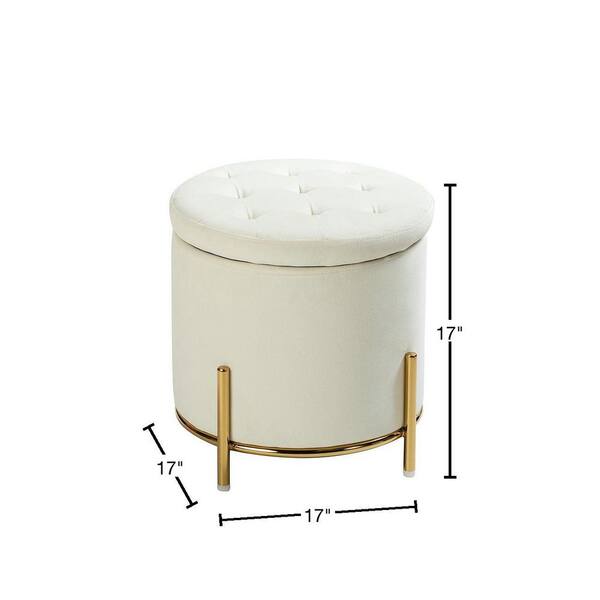 Frontgate Collette Tufted Storage Ottoman, 49% Off