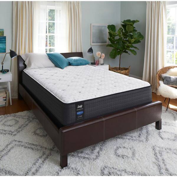 Sealy Response Performance 12 in. Queen Cushion Firm Faux Euro Top Mattress Set with 9 in. High Profile Foundation