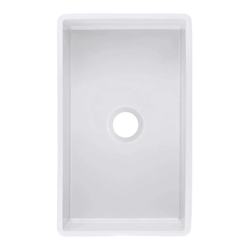Olde London 33" White Fireclay Farmhouse Kitchen Sink