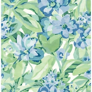 Heather Belles Fleurs Vinyl Peel and Stick Removable Wallpaper