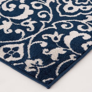 Patio Brights McBee Blue 7 ft. x 10 ft. Indoor/Outdoor Area Rug