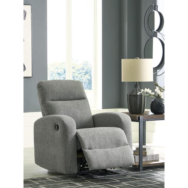 Carrigan Lane Gray Polyester Rocker Recliner