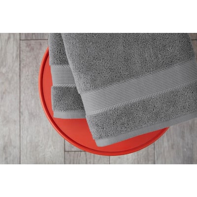6-Piece HygroCotton Bath Towel Set in Stone Gray