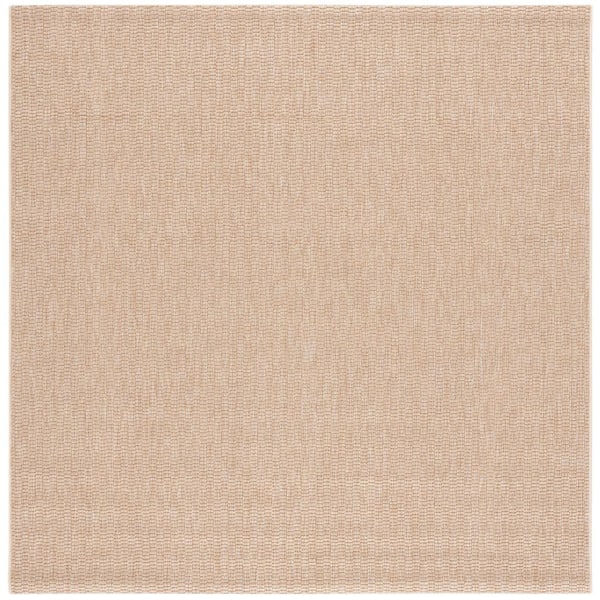 Sisal All-Weather Natural 7 ft. x 7 ft. Solid Woven Indoor/Outdoor Square Area Rug