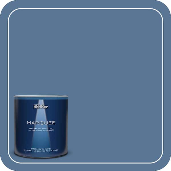 BEHR MARQUEE 1 qt. #MQ5-53 Privileged Elite One-Coat Hide Satin Enamel Interior Paint & Primer