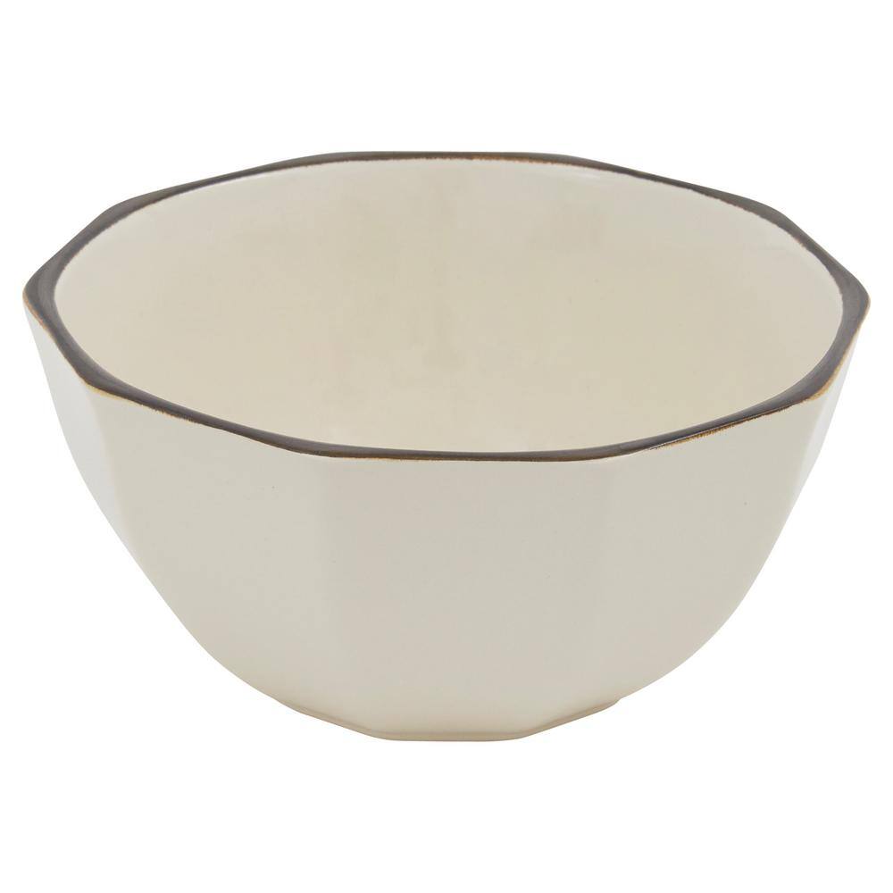 Sleek Ivory Ceramic 16-Piece Dinnerware Set for 4