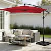 7-ft w x 10.5-ft l patio umbrella Yaheetech 7.5FT Tan with 18 LED Solar Lights Tilt Canopy and Crank Operation System Polyester one_size perfect for chic nighttime Colour:Java Dmitri Polytrends 10 Ft. Solar