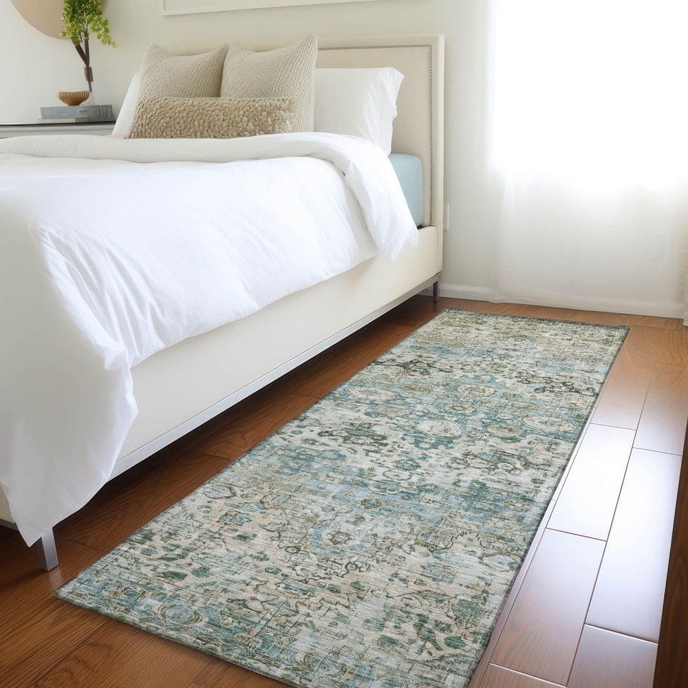Chantille Machine Washable Indoor/Outdoor Abstract ACN1755 Sage 2 ft. 3 in. x 7 ft. 6 in. Runner Rug price history on PriceWatchPro