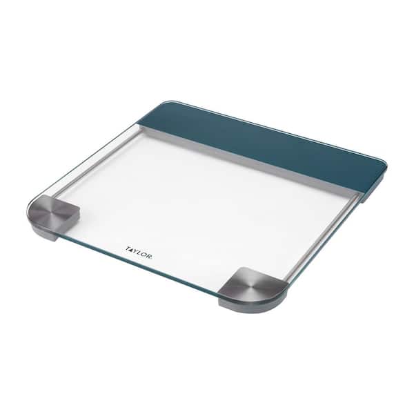 Taylor Precision Digital Glass Bathroom Scale, Clear