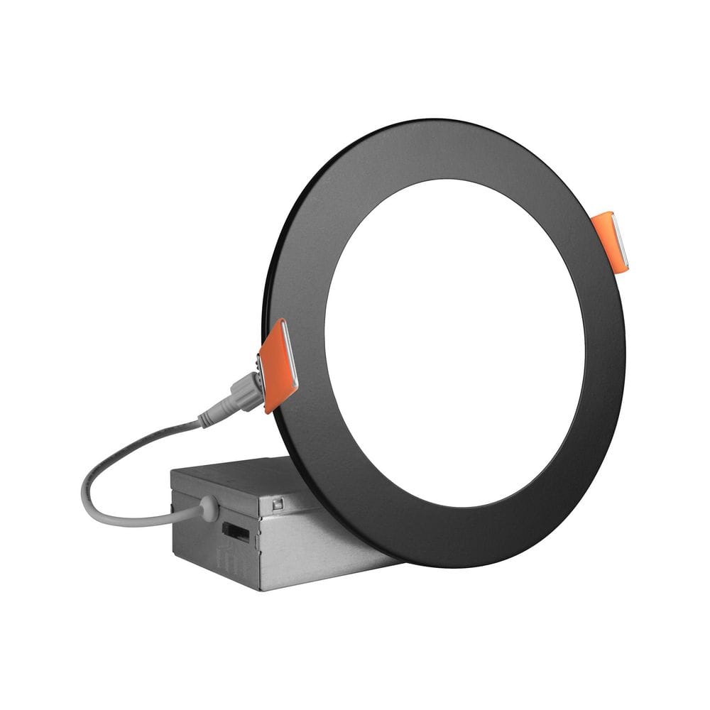 IXE 6 in. Black Round Selectable IC-Rated Integrated LED Recessed Downlight Trim Kit, 12-Pack price history on PriceWatchPro