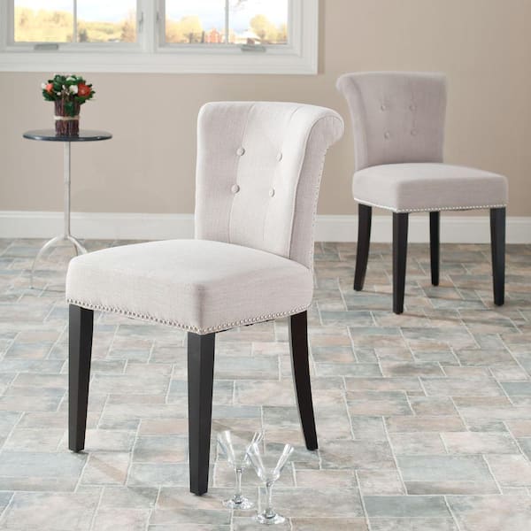 Britannia Off-White/Black Side Chair (Set of 2)