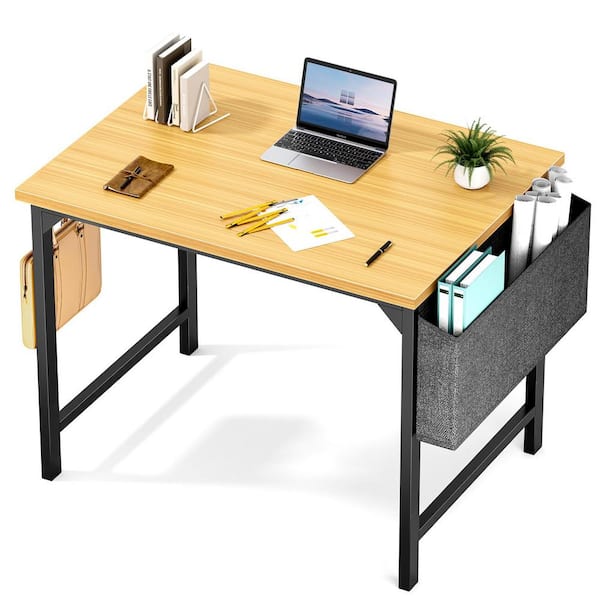 WONDER COMFORT 31.5 in. Rectangular Oak Computer Desk Home
